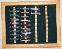 Framed Display for Golf Club Pencils