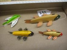 4 Brad Lange Fish Decoys