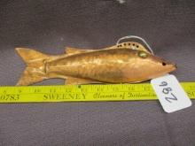 Vintage Copper Fish Decoy