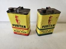 (2) Puritan Brake Fluid Cans