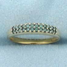 Blue Diamond Ring In 14k Yellow Gold