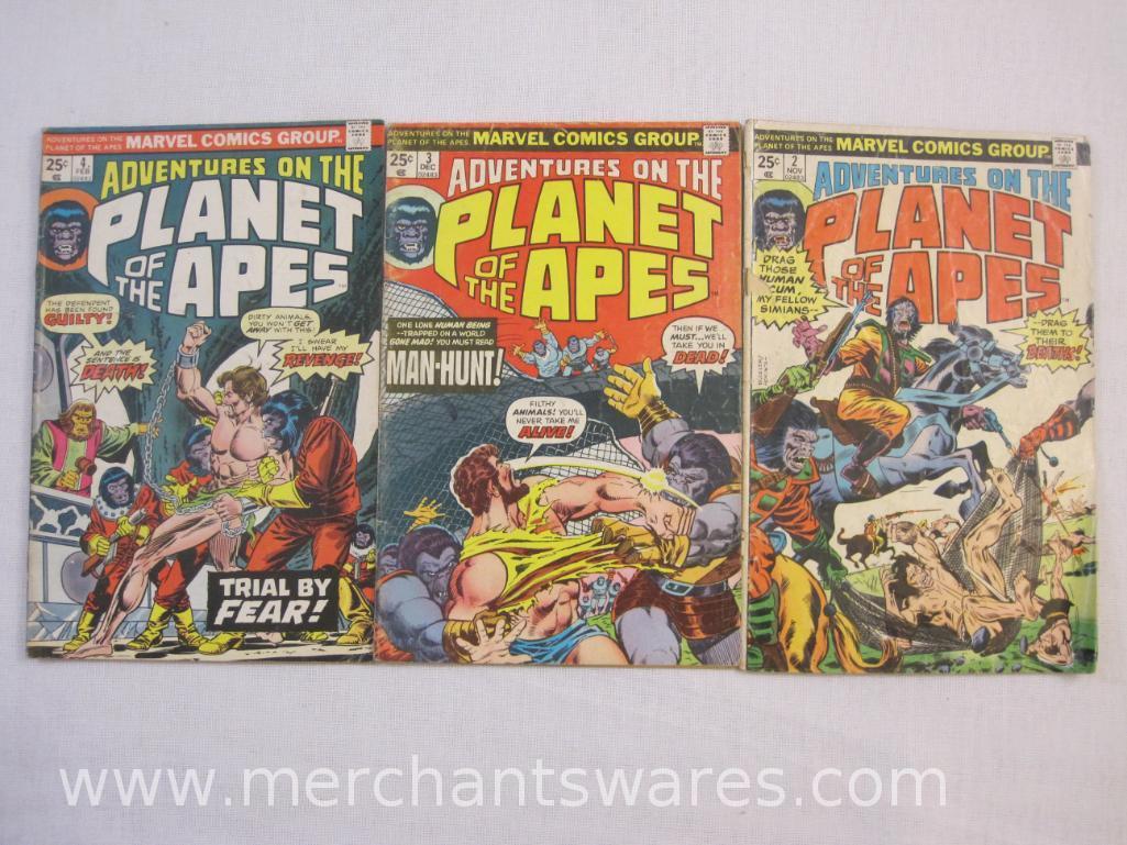 Ten Marvel Comics Adventures on the Planet of the Apes Comic Books Nos. 2-11, 1975-1976, see