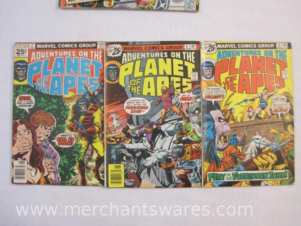 Ten Marvel Comics Adventures on the Planet of the Apes Comic Books Nos. 2-11, 1975-1976, see