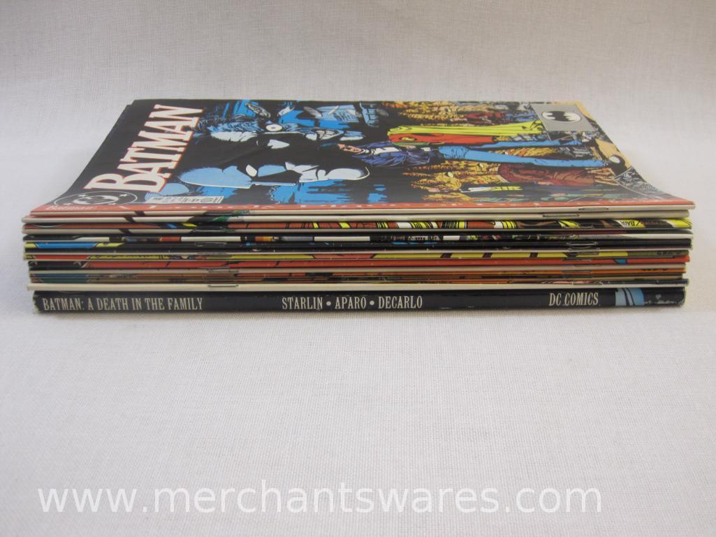 Thirteen DC Batman Comic Books Nos. 369-372, 423, 434-436, 440-443, and Batman A Death in the Family