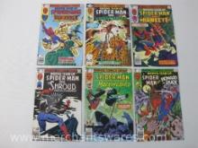 Six Marvel Team-Up Spider-Man Comics includes Issues No. 90-92, Feb-Apr, 94-96, June-Aug 1980,
