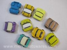 Nine PB Phat Boys Toy Cars, c. 2003, 3 oz