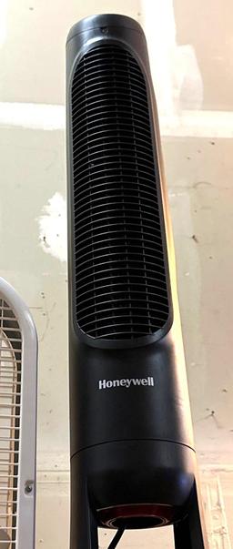 Honeywell Tower Fan with Remote and Lasko Boxfan