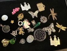 Large Lot of Pendants and Charms