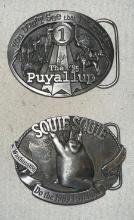 2 Puyallup Fair Belt buckles 1989 and 1996