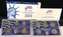 United states Mint Proof Set 2005- 11 Coins Total (Penny to Dollar)