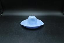 Blue Glass Hat Ashtray