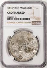 1883PI MH Mexico 8 Reales Silver Coin NGC Chopmarked