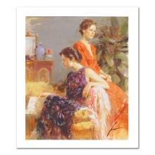 Pino (1939-2010) "Lazy Afternoon" Limited Edition Giclee On Canvas