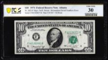 1974 $10 Federal Reserve Note Mismatched Serial Number Error Fr.2022-F PCGS Very Fine 30