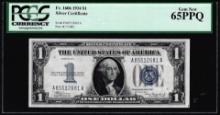 1934 $1 Funnyback Silver Certificate Note FR.1606 PCGS Gem New 65PPQ