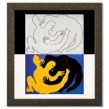 Victor Vasarely (1908-1997) "Catch (1,2) de la serie Graphismes 3" Heliogravure Print