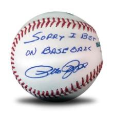 "Pete Rose Sorry Ball" Baseball Autographed by Pete Rose