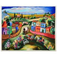 Shlomo Alter (1936-2021) "Busy Day in the Country" Limited Edition Serigraph on Paper