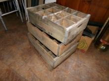 (4) Antique Wooden Beverage Crates