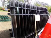 New Diggit Wrought Iron Fence Panels, (22) Panels, 10' Long, 220' Total wit