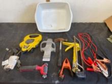 drywall tools, jumping cables and more