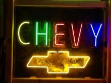 1960's Chevy Neon Dealership Sign