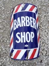Barber Shop Curved Enamel Sign William Marvy Company