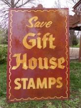 Save Gift House Stamps Sign