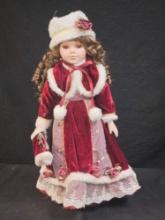 BEAUTIFUL COLLECTIBLE DOLL ON STAND