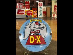Dumbo D-X Porcelain Pump Plate Marked walk Disney