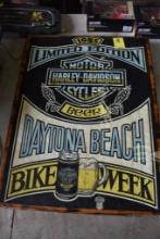 Harley Davidson 1985 Daytona Beach Bike Week Wood Sign