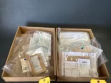BOXES OF NEW DAMPER WASHERS, DAMPER CLAMP, TEFLON WASHERS & MISC