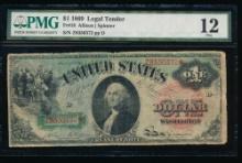 1869 $1 Legal Tender Note PMG 12
