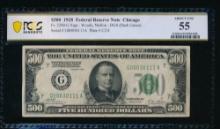 1928 $500 Chicago FRN PCGS 55