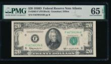 1950D $20 Atlanta FRN PMG 65EPQ