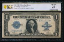 1923 $1 Silver Certificate PCGS 20