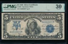 1899 $5 Chief Silver Certificate PMG 30