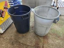 2 Rubbermaid Trash Cans (located off-site, please read description)