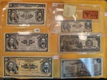 Eight nice pieces of Currency from Mexico