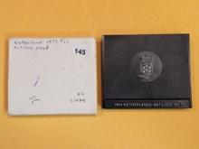 Proof Deep Cameo 1973 Netherlands Antilles silver 25 pounds