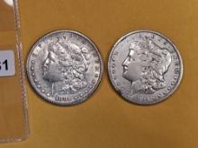 1881-S and 1904-O Morgan Dollars