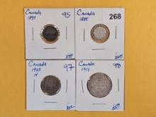 Four fantastic silver Canadian coins
