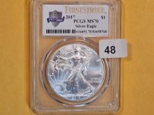 PERFECT! PCGS 2017 American Silver Eagle in Mint State 70