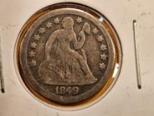 Better Date 1849-O Seated liberty Dime
