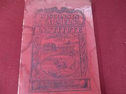 1901, 1902 and 1907 Wisconsin Farmer's Institute Bulletins