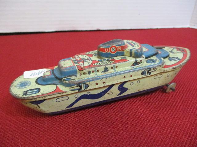 Wyandotte Toys Tin Litho Ship