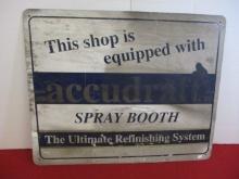 Accudratt Spray Booth Metal Advertising Sign