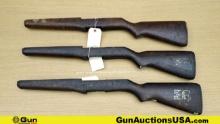 Stocks . Good Condition. Lot of 3; M1 Military Wood Stocks. . (69557)