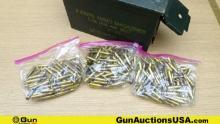 Lake City 5.56/223 Ammo. Approx. 165 Total Rds. 62 Grain FMG Green Tips, Includes Metal Ammo Can.. (
