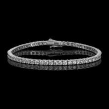 14k White Gold 5.57ct Diamond Bracelet